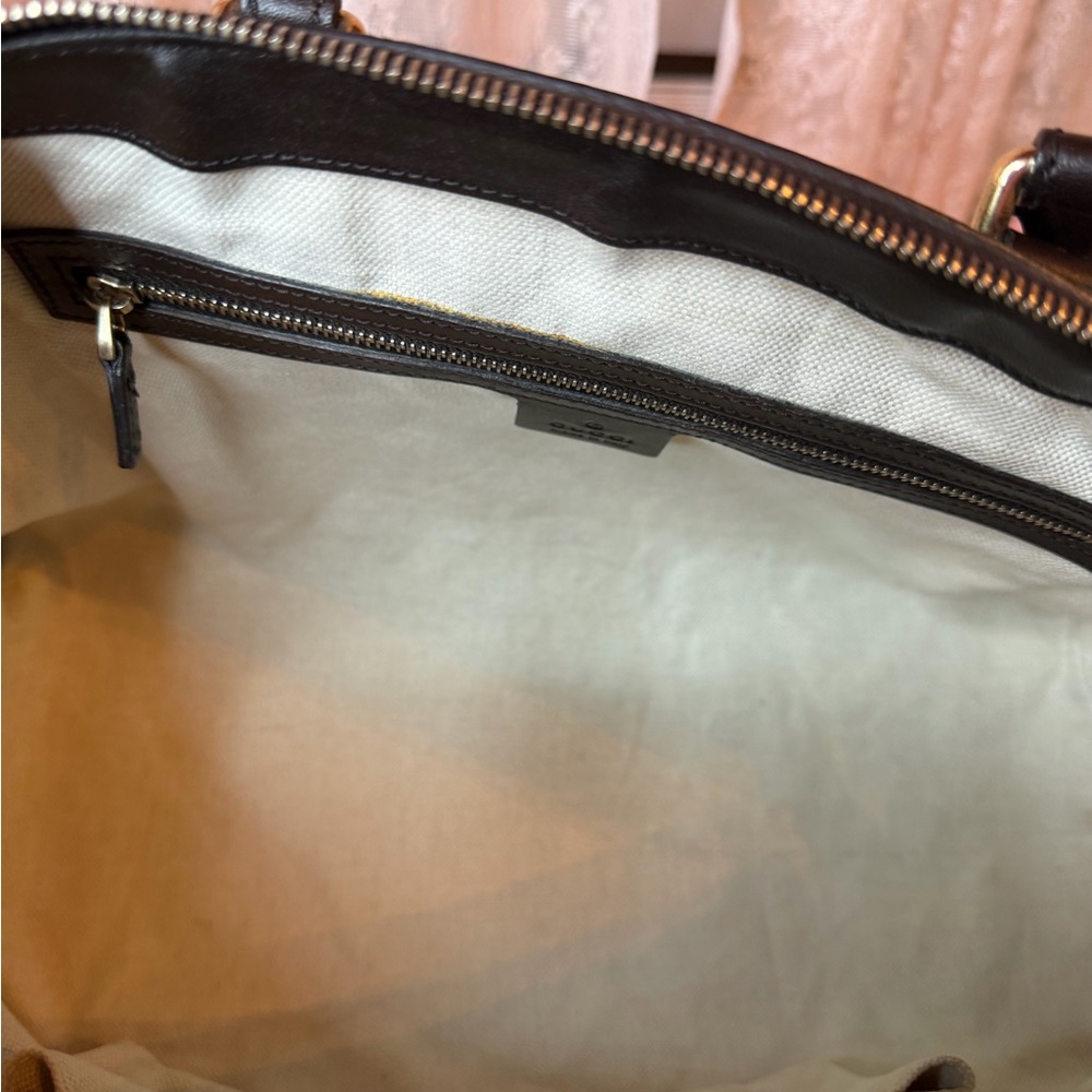 Gucci Beige and Red Shoulder Bag - Picture 3 of 12